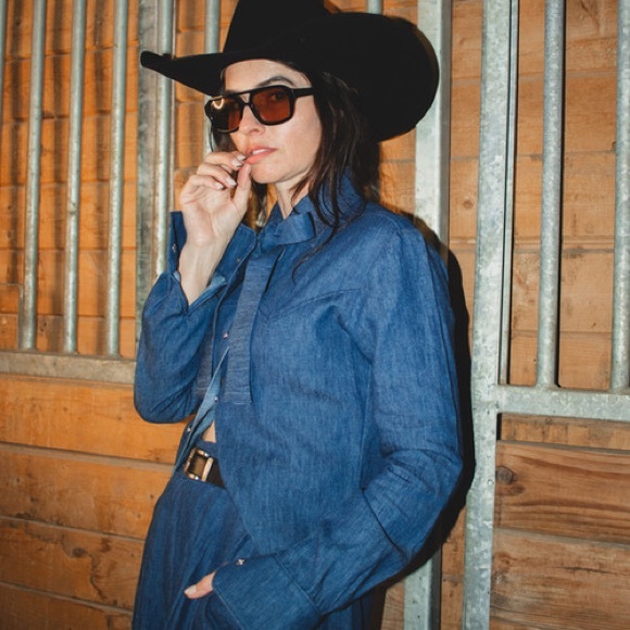 Milton menasco x street and saddle denim necktie - Picture 4 of 8